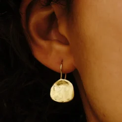 Tomfoolery Ibiza Gold Medium Disc Earrings Outlet