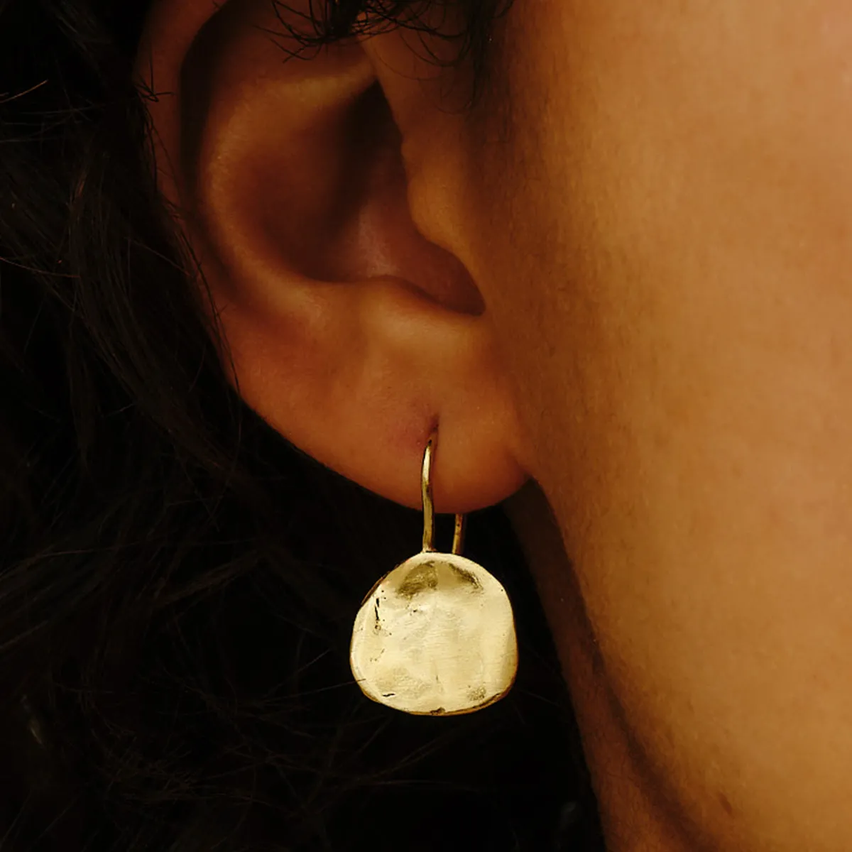 Tomfoolery Ibiza Gold Medium Disc Earrings Outlet