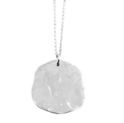 Tomfoolery Ibiza Large Silver Disc Pendant Online