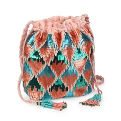 Tomfoolery Ikat Diamond Sequinned Bag Online