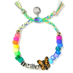 Tomfoolery I’m A Butterfly Beaded Drawstring Bracelet Outlet