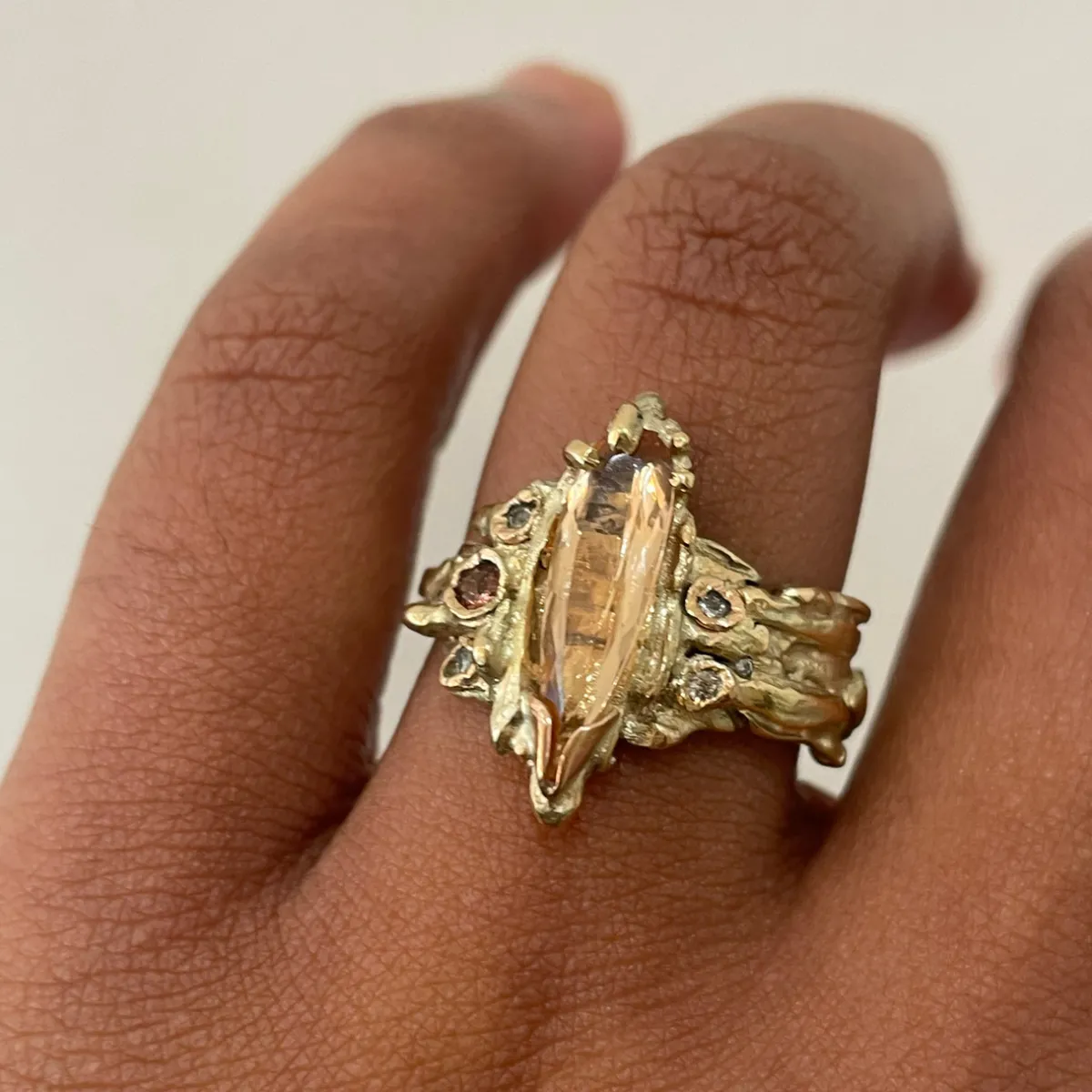 Tomfoolery Imperial Topaz Speleo Art Ring Sale