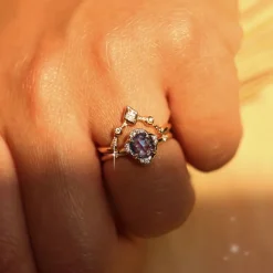 Tomfoolery Infinite Love Blue Sapphire Ring Clearance