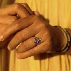 Tomfoolery Infinite Love Blue Sapphire Ring Clearance