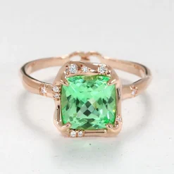 Tomfoolery Infinite Love Mint Lab Sapphire Ring Fashion