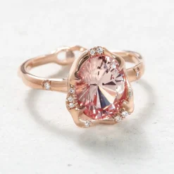 Tomfoolery Infinite Love Pink Lab Sapphire Ring Discount