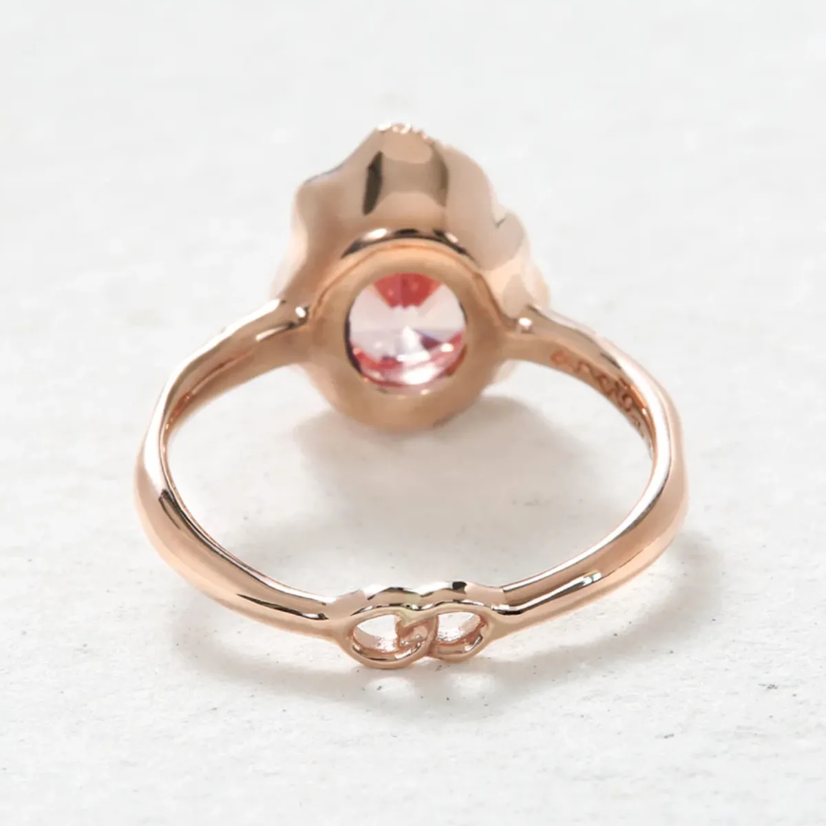 Tomfoolery Infinite Love Pink Lab Sapphire Ring Discount