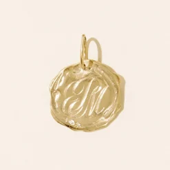 Tomfoolery Initiale N°1 Gold Engraved Pendant Online