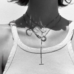 Tomfoolery Initiale N°4 Gold Engraved Pendant Clearance