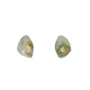 Tomfoolery Irregular Green Tourmaline & Diamond Drilled Set Studs Hot