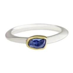 Tomfoolery Irregular Tanzanite Stacking Ring Sale