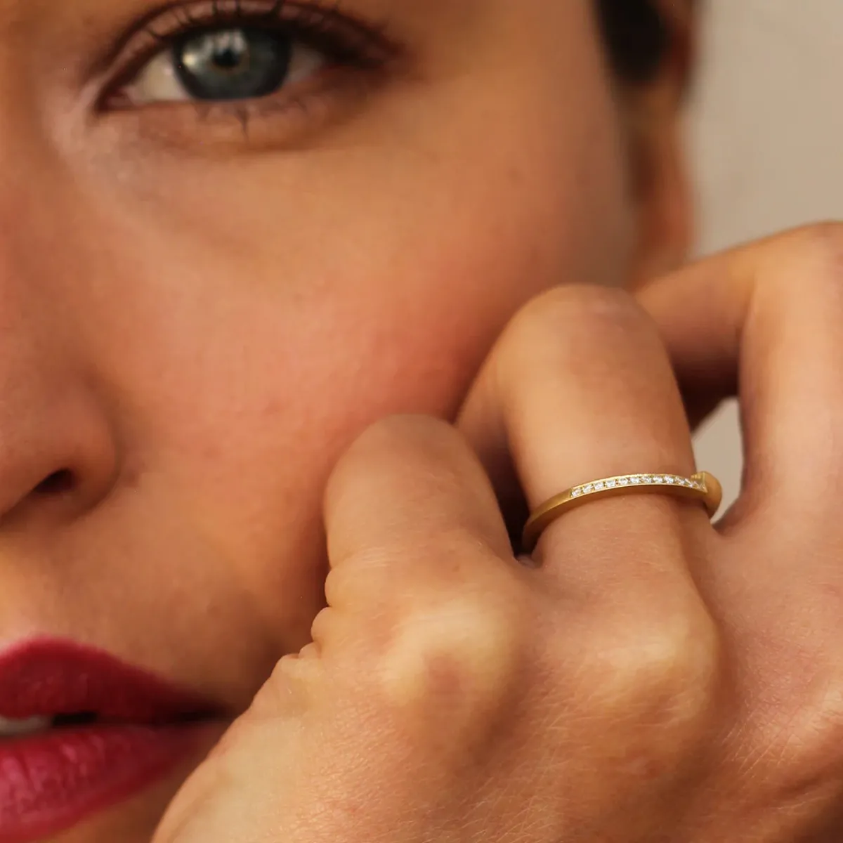 Tomfoolery Ivana Quarter Diamond Eternity Ring Clearance