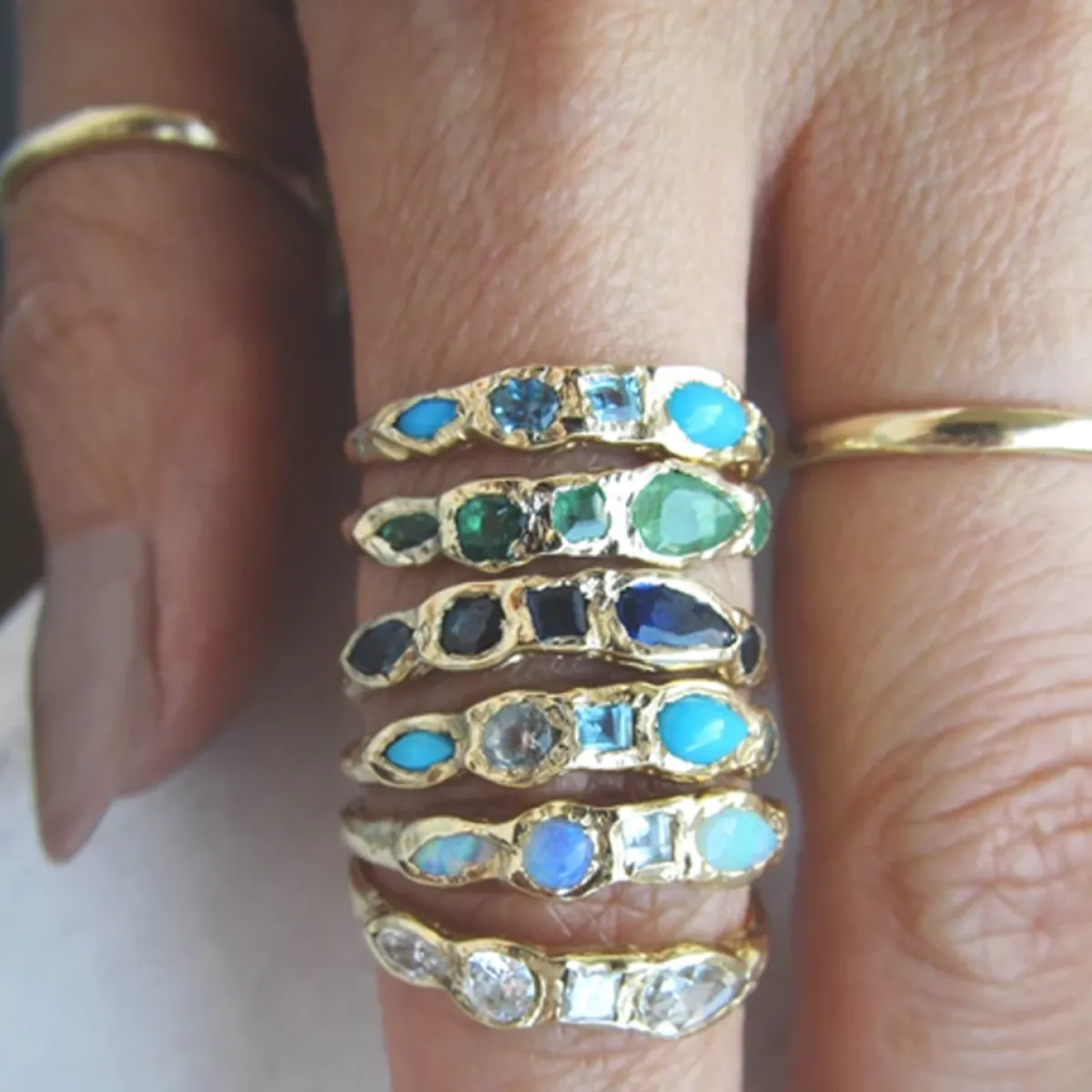 Tomfoolery Journey Treasure Emerald Ring Discount