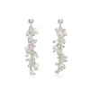 Tomfoolery Joy Pearl Drop Earrings Silver Outlet