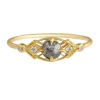 Tomfoolery 14k Yellow Gold Diamond Isadora Ring Clearance