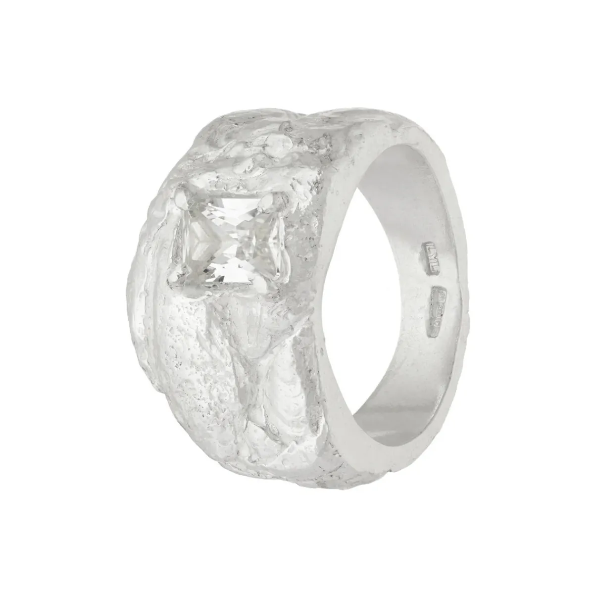 Tomfoolery Kai Silver & White Sapphire Ring Hot