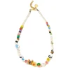 Tomfoolery Kaleidoscope Dream Beaded Pearl & Ceramic Necklace New