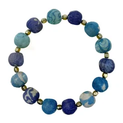Tomfoolery Kantha Azure Bauble Bracelet Clearance