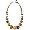 Tomfoolery Kantha Desertscape Beaded Statement Necklace New