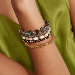 Tomfoolery Keyes Naked Wrap Bracelet Natural Mix New