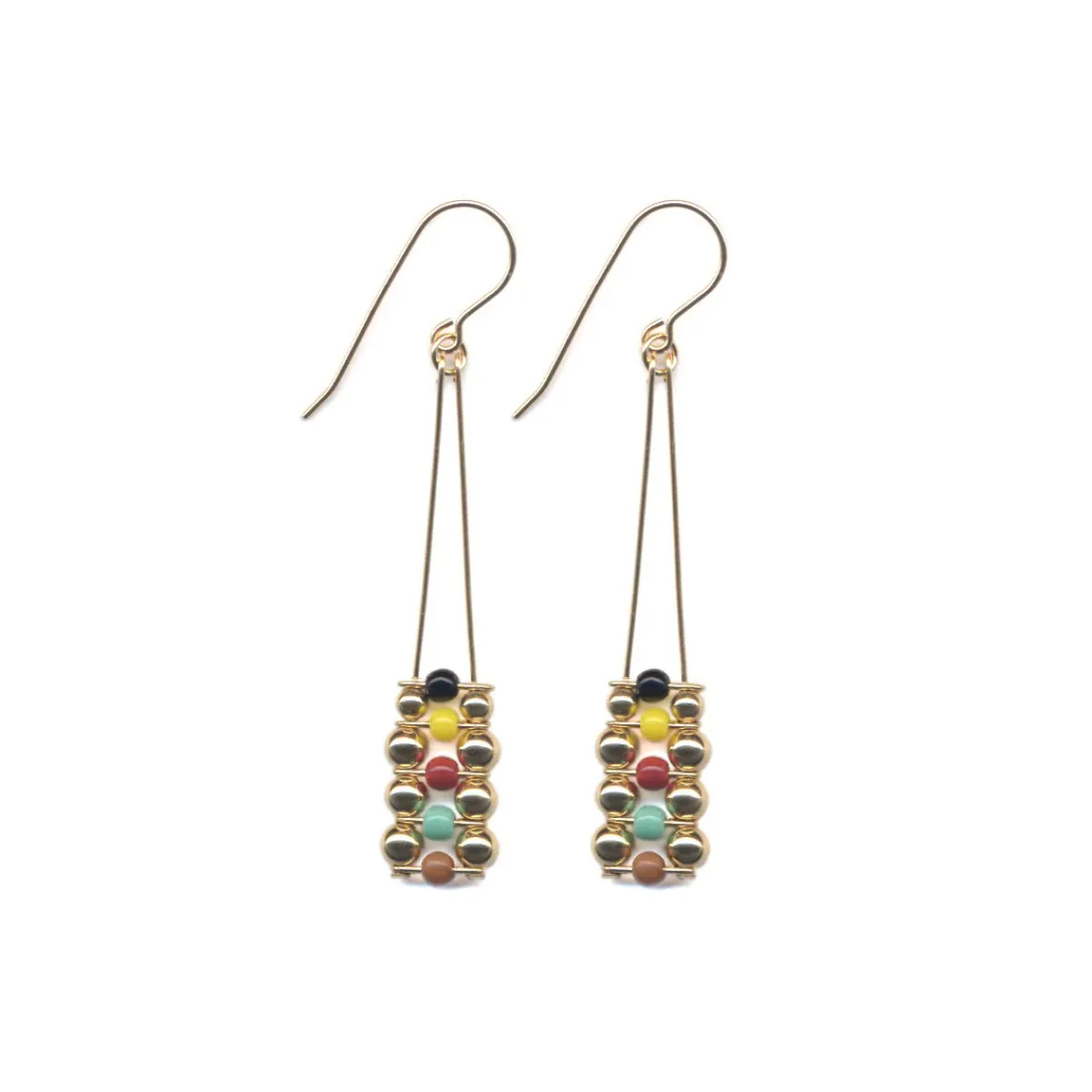 Tomfoolery Klimt Gold Stack Earrings Fashion