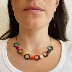 Tomfoolery Knitted Circles Necklace Best