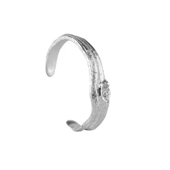 Tomfoolery Knot Oak Cuff in Silver Outlet