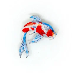 Tomfoolery Koi Fish Beaded Sequin Brooch Fashion