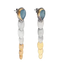Tomfoolery Kyanite Oval Pivot Drop Earrings Discount
