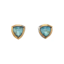 Tomfoolery Kyanite Tri Fold Studs Best