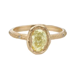 Tomfoolery Lab Yellow Diamond III Art Ring Best