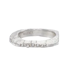 Tomfoolery Lagan Irregular Silver Ring Online