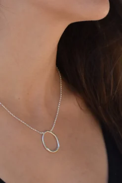 Tomfoolery Large Bamboo Hoop Necklace Clearance