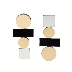 Tomfoolery Large Bauhaus Earrings Clearance