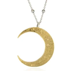 Tomfoolery Large Crescent Moon Necklace Online