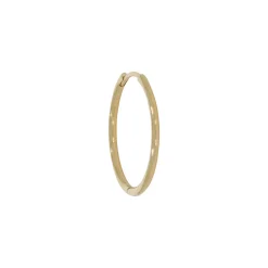 Tomfoolery Large 9ct Yellow Gold Round Clicker Hoops Best