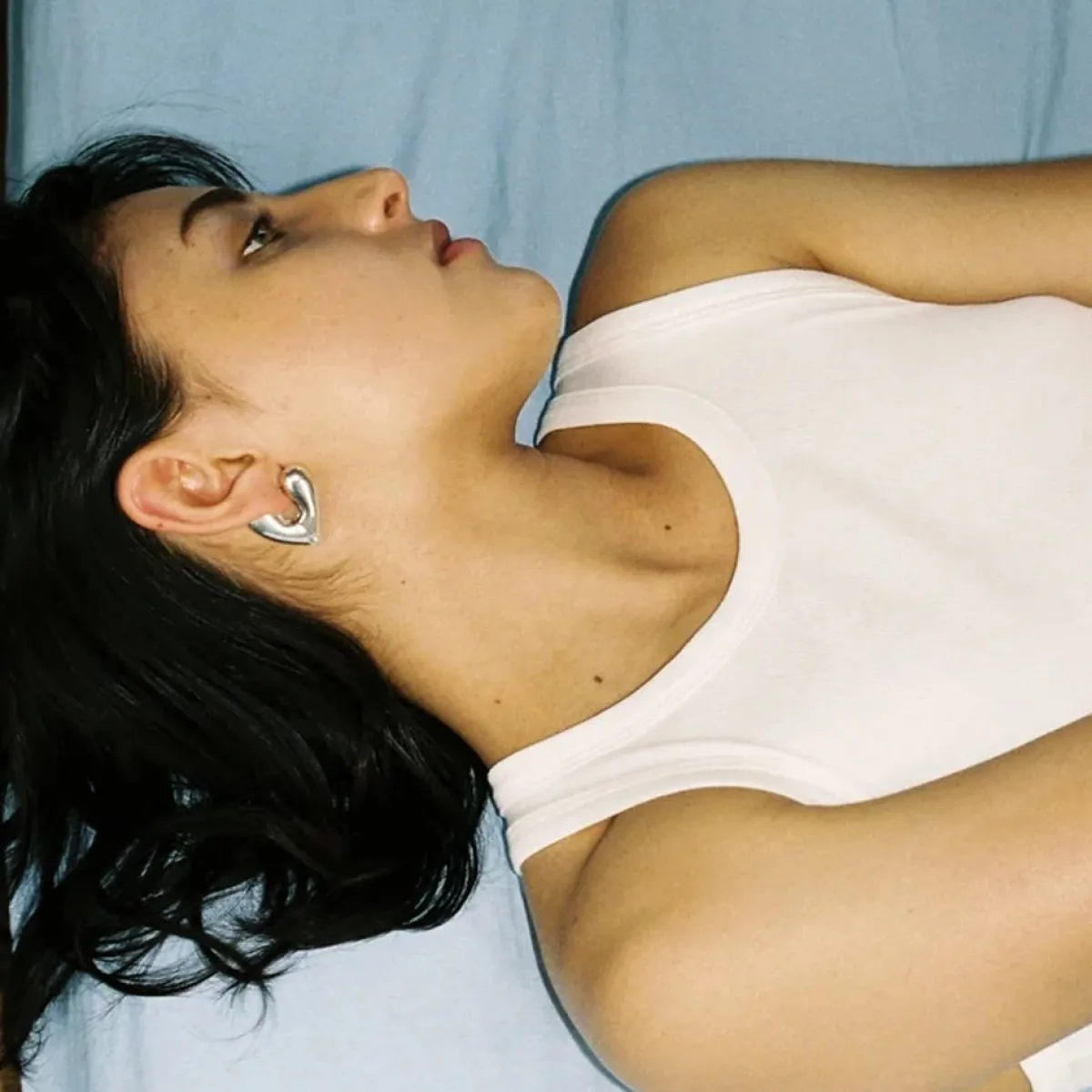 Tomfoolery Large Gold Heart Hinge Hoops Hot