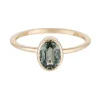 Tomfoolery Large Green Sapphire Wisp Ring Outlet