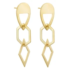 Tomfoolery Large Multi Shape Drop Earrings New