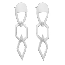Tomfoolery Large Multi Shape Drop Earrings New