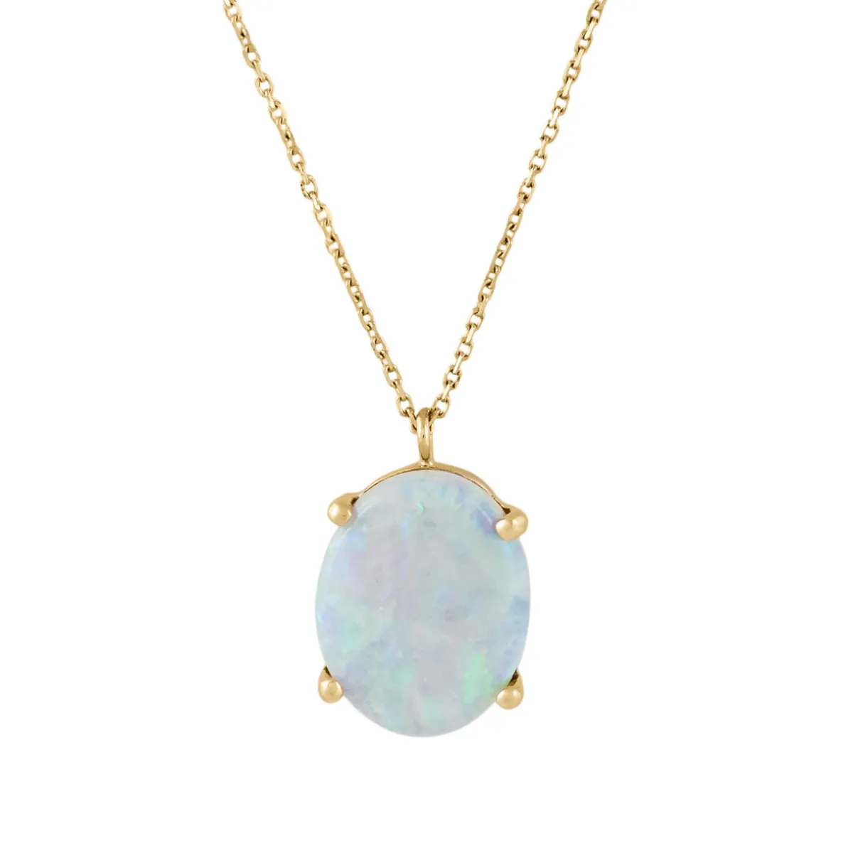 Tomfoolery Large Opal Pendant Necklace Clearance