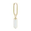 Tomfoolery Large Oval Moonstone Hexa Layered Clicker Hoop Outlet