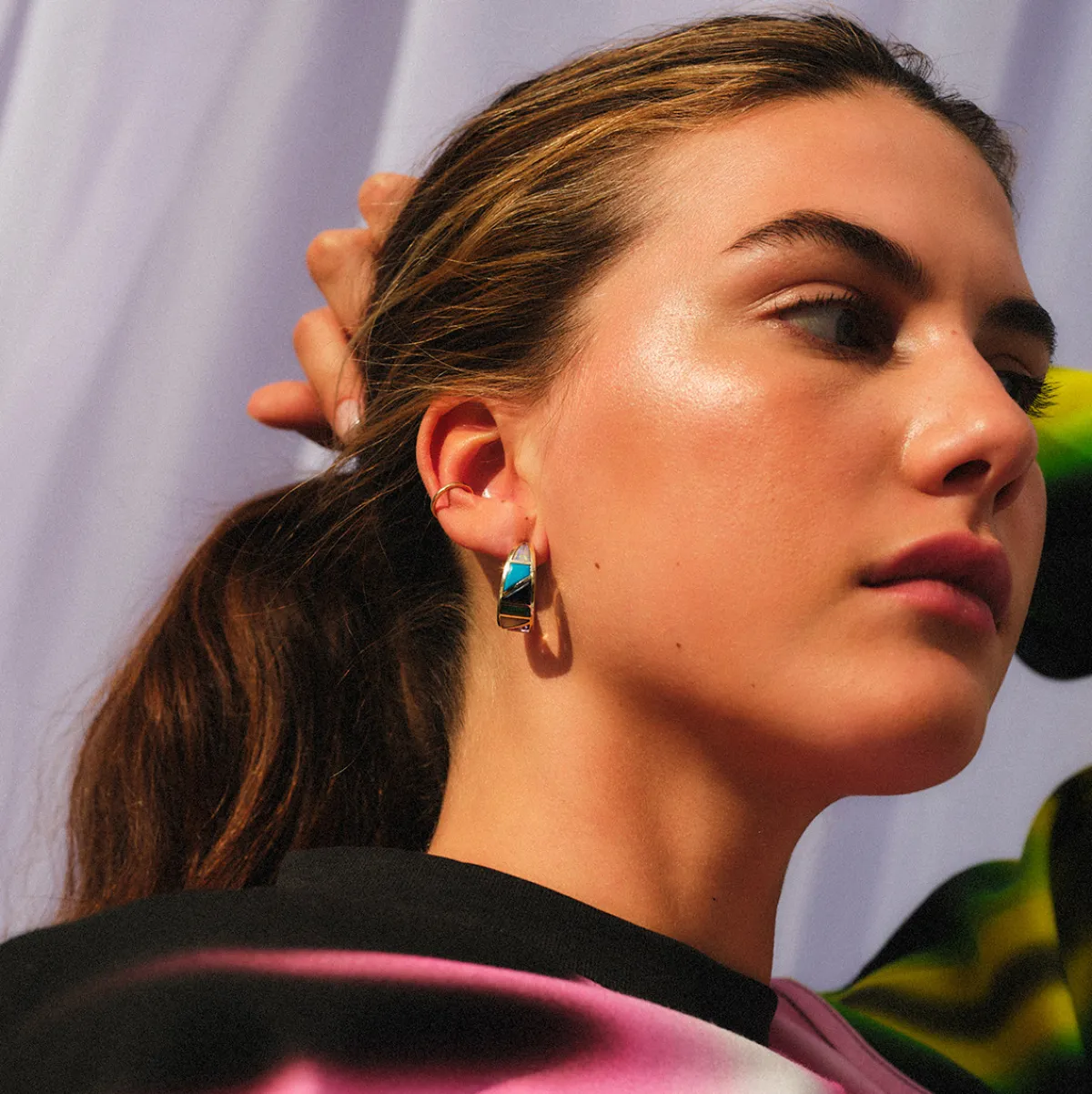 Tomfoolery Large Rainbow Tableau Hoops Online