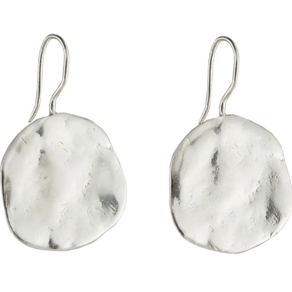 Tomfoolery Large Silver Ibiza Disc Earrings New