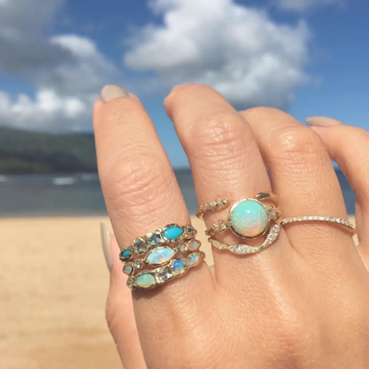 Tomfoolery Lava Ribbon Ring New