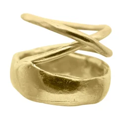 Tomfoolery Layla Gold Vermeil Twisted Ring Best