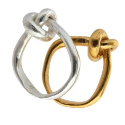 Tomfoolery Layla Knot Ring Silver Clearance