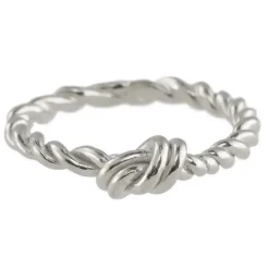 Tomfoolery Layla Silver Twisted Stacking Ring Online