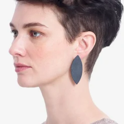 Tomfoolery Leaf clip-on earrings Outlet
