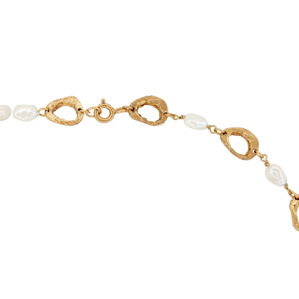 Tomfoolery Leucia Gold & Freshwater Pearl Necklace Hot